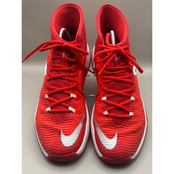 Nike Zoom Clear Out Mens Red White Basketball Sneaker Shoes Size 9.5 - Picture 1 of 12